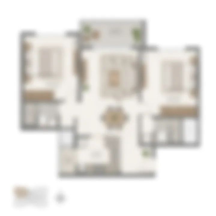 2 BHK floor plan reference at Purva Grand Hills - 1,200 to 1,300 sq ft